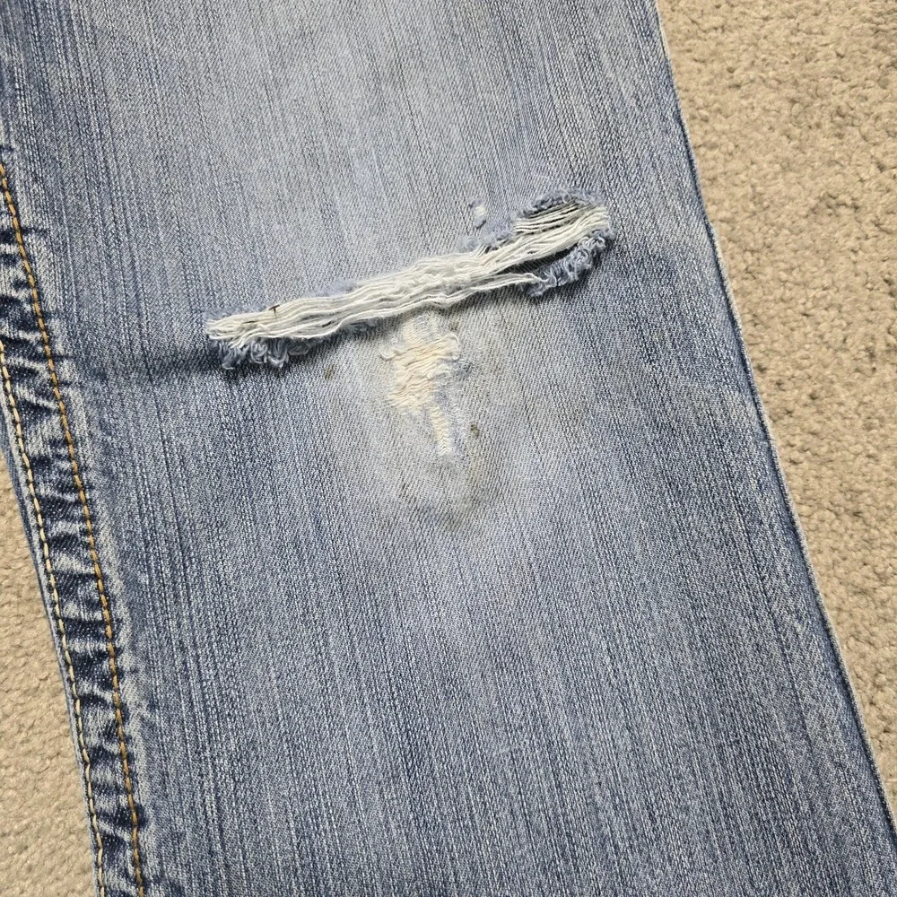 Ariat‎ FR M4 Relaxed Boot Cut Jeans Distressed Denim Men's 34x30 CAT2